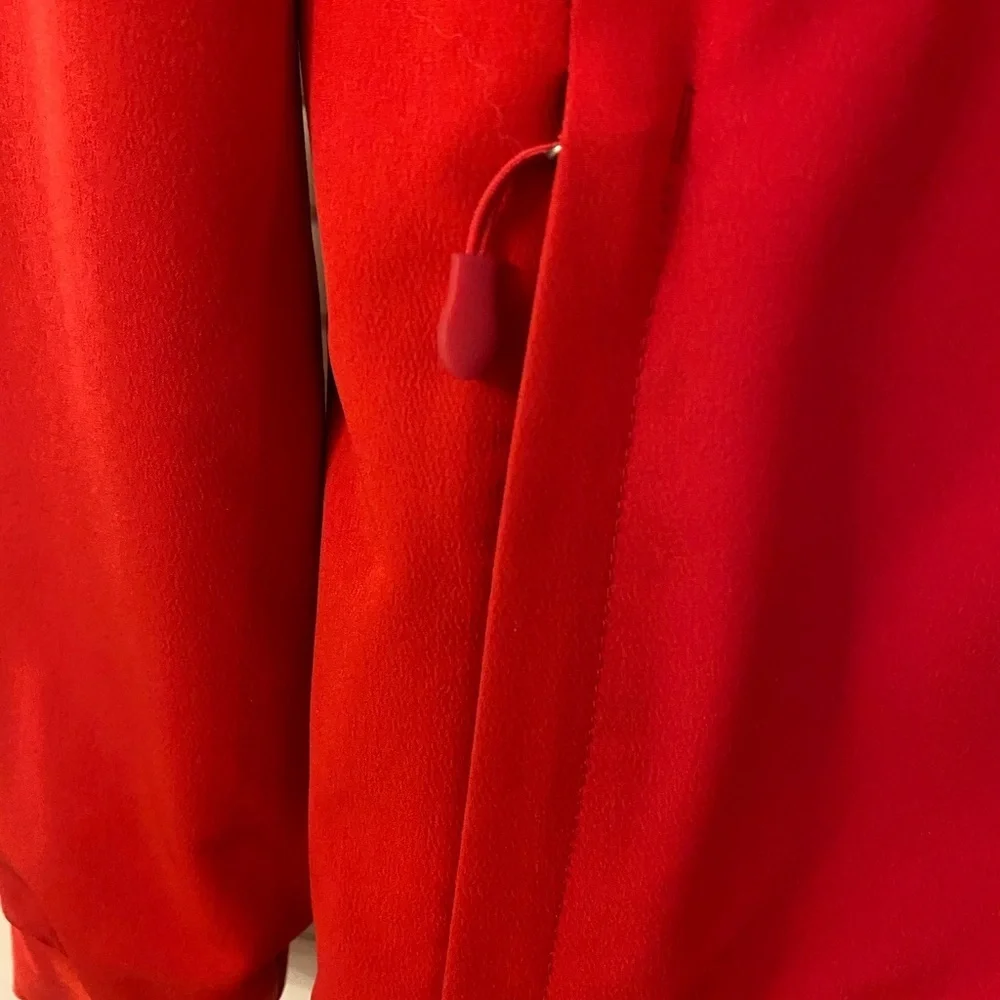 Kirkland Signature Red Plush Hooded Light Jacket